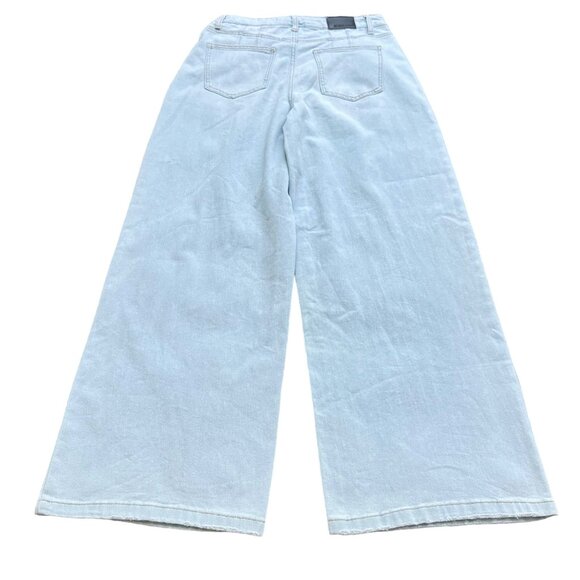 BCBGeneration Wide Leg High Waist Jeans Light Wash 9/29 lightblue 5 pockets new - Picture 3 of 13